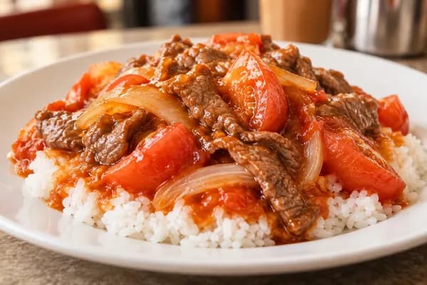 Beef & Tomato on Rice
