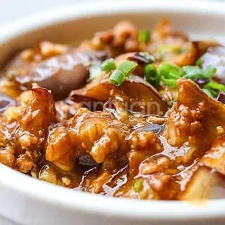 Spicy Chicken with Eggplant on Rice