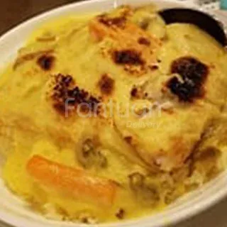 Baked Portuguese Style Fish on Rice