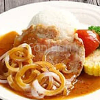 Onion Pork Chop on Rice