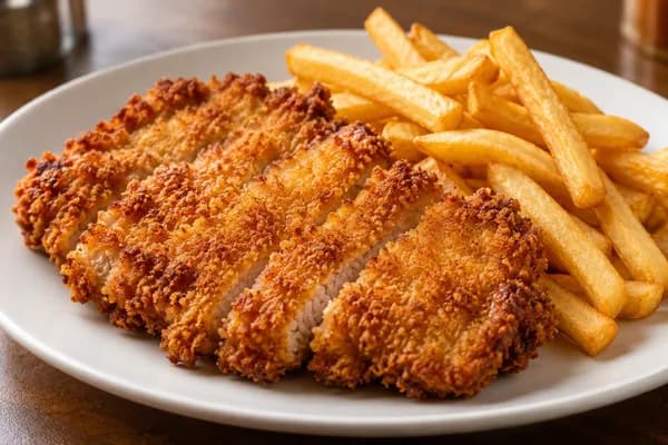 Fried Pork Chop with French Fries